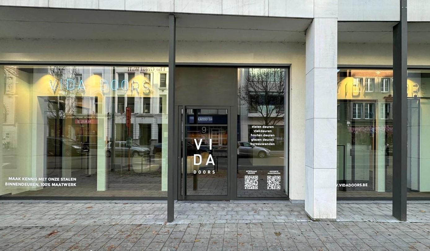 Showroom van vida doors in Kortrijk